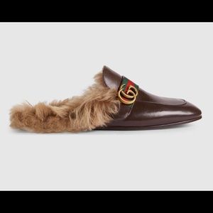 Gucci Princetown Leather Slipper w/ Double G